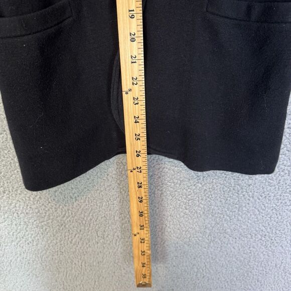 J.Crew Mercantile Sweater Womens XS Black Knit Button Front Blazer - Picture 6 of 8